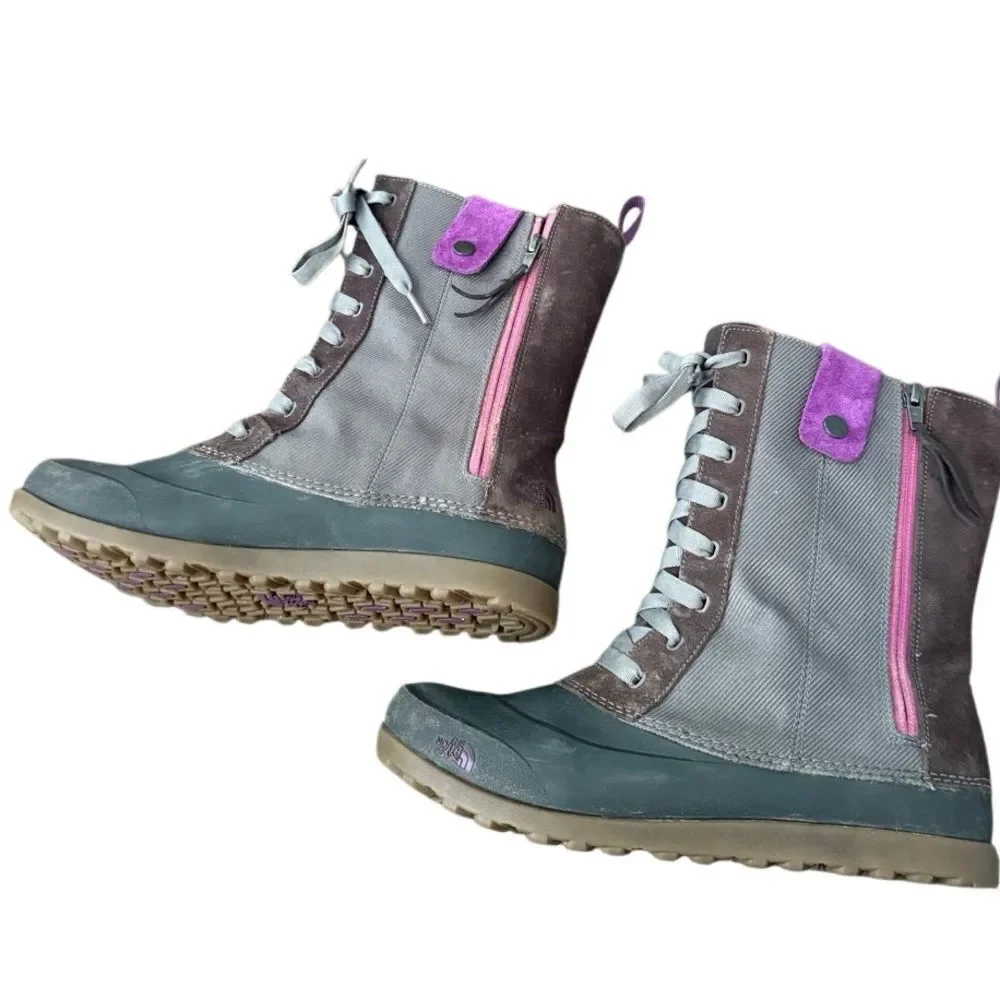 The North Face Adapta Dual-Climate Boot Purple Brown 8.5